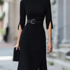 Kennedy | Black Midi Dress