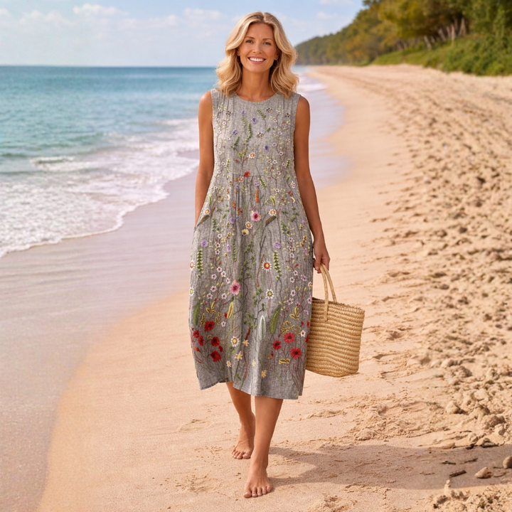 Cara | Wildflower Midi Dress