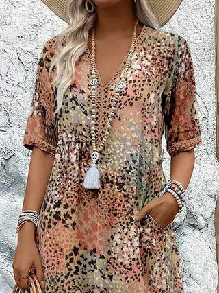Andrea - Vibrant Midi Dress