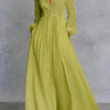 Celine | Flowing Button-Front Maxi Dress